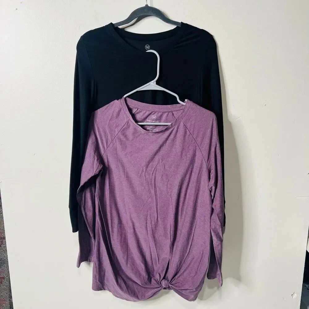 We wander Long Sleeve Top Purple Size Small